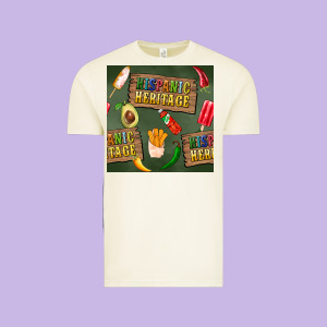Hispanic Heritage Seamless Pattern Vintage Tee Designed By Bundleandbundleshop