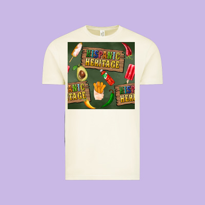 Hispanic Heritage Seamless Pattern Vintage Tee Designed By Bundleandbundleshop