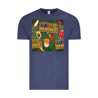 Vintage Denim hispanic heritage seamless pattern Vintage Tee - BundleAndBundleShop
