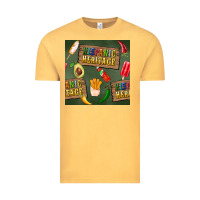 Vintage Mustard hispanic heritage seamless pattern Vintage Tee - BundleAndBundleShop