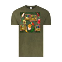 Vintage Olive hispanic heritage seamless pattern Vintage Tee - BundleAndBundleShop