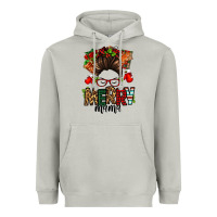 Moon Dust Christmas merry mama messy bun Heavyweight Hoodie - Jasminsmagicworld