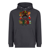 Smoke Christmas merry mama messy bun Heavyweight Hoodie - Jasminsmagicworld