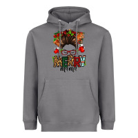 Storm Christmas merry mama messy bun Heavyweight Hoodie - Jasminsmagicworld