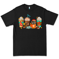Black American football coffee cups Premium Tee - AdoDesignShop