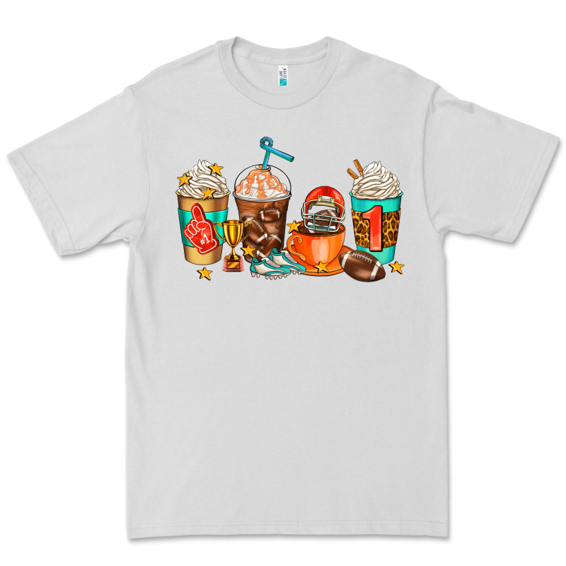 American Football Coffee Cups Premium Tee by AdoDesignShop | Teevron