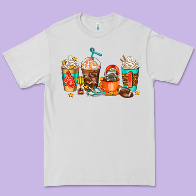 American Football Coffee Cups Premium Tee Designed By Adodesignshop