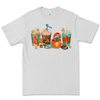 Dove Grey American football coffee cups Premium Tee - AdoDesignShop