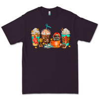 Plum American football coffee cups Premium Tee - AdoDesignShop