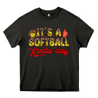 Asphalt it s a softball kinda day Heavy Core Tee - Zillion Design Studio