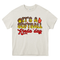 Cream it s a softball kinda day Heavy Core Tee - Zillion Design Studio