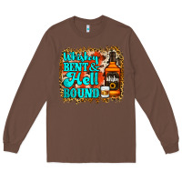 Chestnut Whiskey Bent and Hell Bound Long Sleeve Tee - Jasminsmagicworld