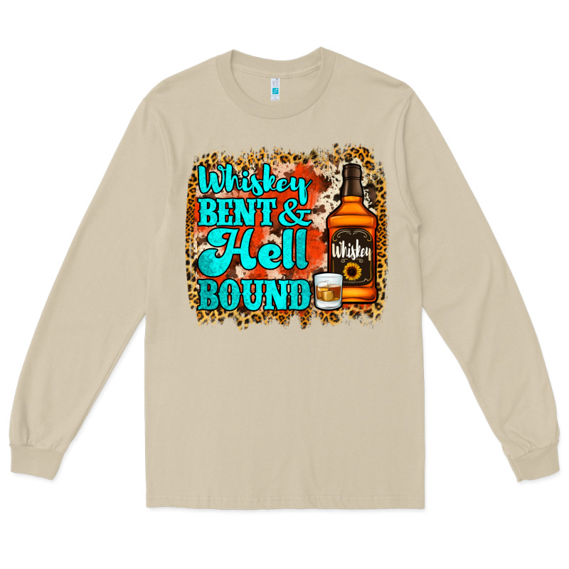Whiskey Bent And Hell Bound Long Sleeve Tee by Jasminsmagicworld | Teevron