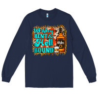 Navy Whiskey Bent and Hell Bound Long Sleeve Tee - Jasminsmagicworld
