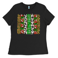 Black football brush strokes Ladies Tee - texasbilliewilder