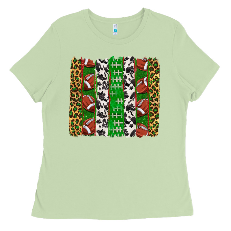 Football Brush Strokes Ladies Tee by texasbilliewilder | Teevron
