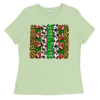 Matcha football brush strokes Ladies Tee - texasbilliewilder
