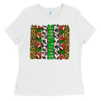 White football brush strokes Ladies Tee - texasbilliewilder