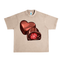 French Oak heart chocolate Urban Heavy Tee - AdoDesignShop