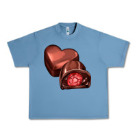 Pebble Blue heart chocolate Urban Heavy Tee - AdoDesignShop