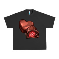 Pigment Black heart chocolate Urban Heavy Tee - AdoDesignShop