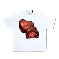 White heart chocolate Urban Heavy Tee - AdoDesignShop