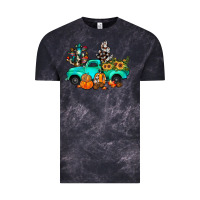 Cloud Black cactus pumpkin truck fall Vintage Tee - JahusDesignShop