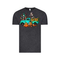 Vintage Black cactus pumpkin truck fall Vintage Tee - JahusDesignShop
