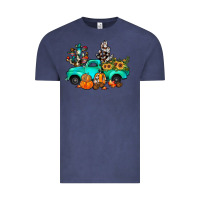 Vintage Denim cactus pumpkin truck fall Vintage Tee - JahusDesignShop