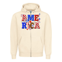 Sandshell America Zipper Hoodie - NancyCooperArtShop