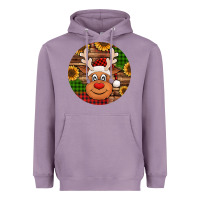 Lavender cute reindeer head Christmas Heavyweight Hoodie - Jasminsmagicworld