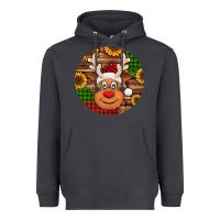 Smoke cute reindeer head Christmas Heavyweight Hoodie - Jasminsmagicworld