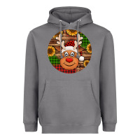 Storm cute reindeer head Christmas Heavyweight Hoodie - Jasminsmagicworld