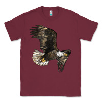 Burgundy White Headed Eagle Classic Tee - LillyAllenDesigns