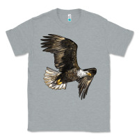 Heather Grey White Headed Eagle Classic Tee - LillyAllenDesigns