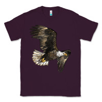 Plum White Headed Eagle Classic Tee - LillyAllenDesigns