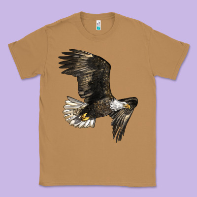 White Headed Eagle Classic Tee Designed By Lillyallendesigns