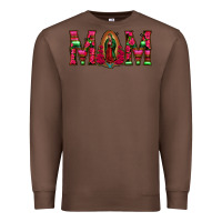 Chestnut Mom with Floral Aztec and Leopard Background Premium Sweatshirt - Bettercallsaul