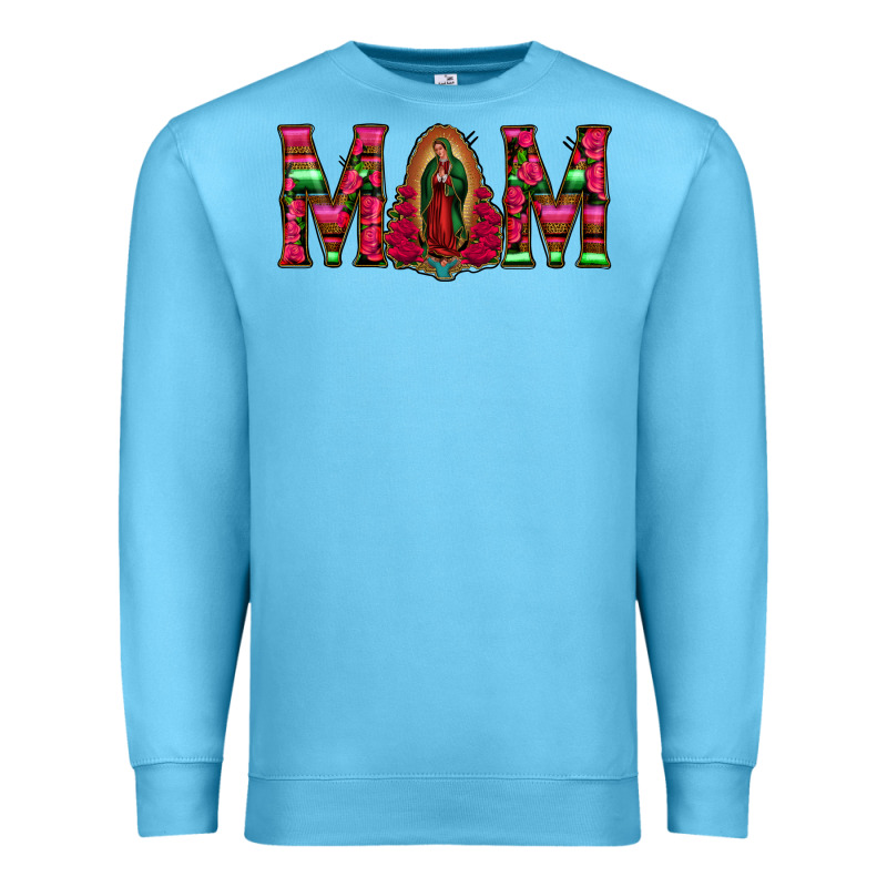 Mom With Floral Aztec And Leopard Background Premium Sweatshirt by Bettercallsaul | Teevron