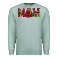 Seafoam Mom with Floral Aztec and Leopard Background Premium Sweatshirt - Bettercallsaul