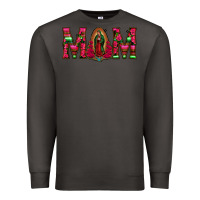 Smoke Mom with Floral Aztec and Leopard Background Premium Sweatshirt - Bettercallsaul