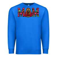 True Royal Mom with Floral Aztec and Leopard Background Premium Sweatshirt - Bettercallsaul