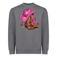 Storm valentines day boots cowgirl hat and roses Heavyweight Sweatshirt - AdoDesignShop