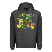 Charcoal Heather life is  make it sweet Premium Hoodie - NancyCooperArtShop
