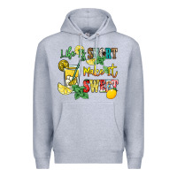 Heather Grey life is  make it sweet Premium Hoodie - NancyCooperArtShop
