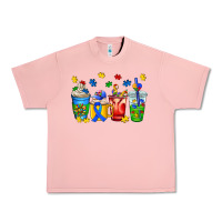 Salmon autism coffee cup Urban Heavy Tee - AdoDesignShop