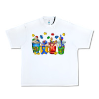 White autism coffee cup Urban Heavy Tee - AdoDesignShop