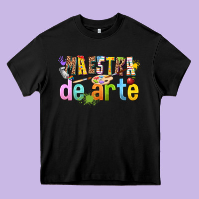 Maestra De Arte Heavy Core Tee Designed By Texasbilliewilder