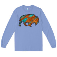 Colony Blue bison Long Sleeve Tee - Jasminsmagicworld