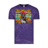 Cloud Purple western pitbull Vintage Tee - Artiststas